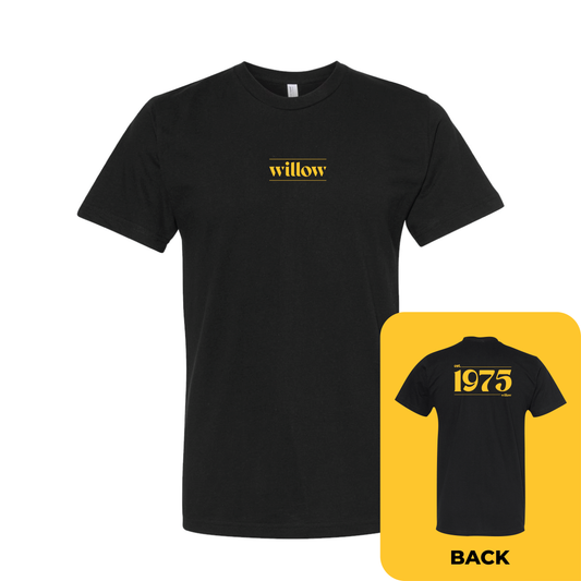 Willow Front - 1975 Back Anniversary Unisex Tee