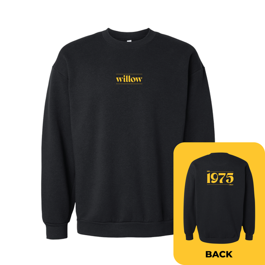 Willow Front - 1975 Back Unisex Crewneck Sweatshirt