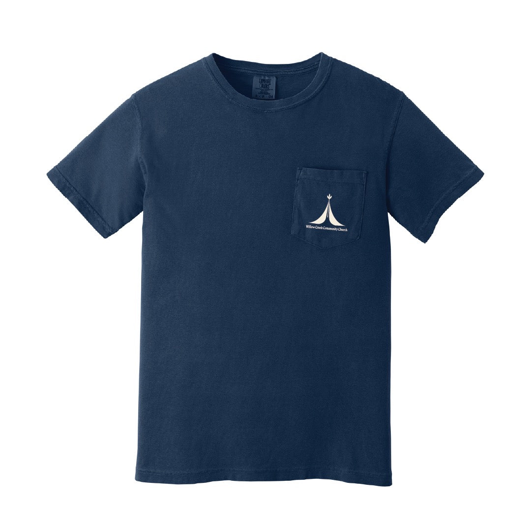 Retro Original Willow Logo Unisex Pocket Tee
